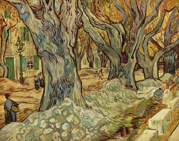 Vincent Van Gogh Strabenarbeiter France oil painting art